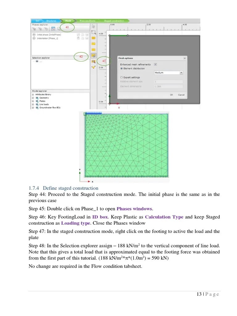 1.7.4 Define Staged Construction Phases Windows ID Box Calculation