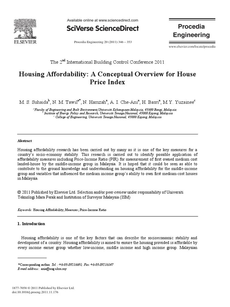 Low Cost Housing Journal PDF Affordable Housing Questionnaire