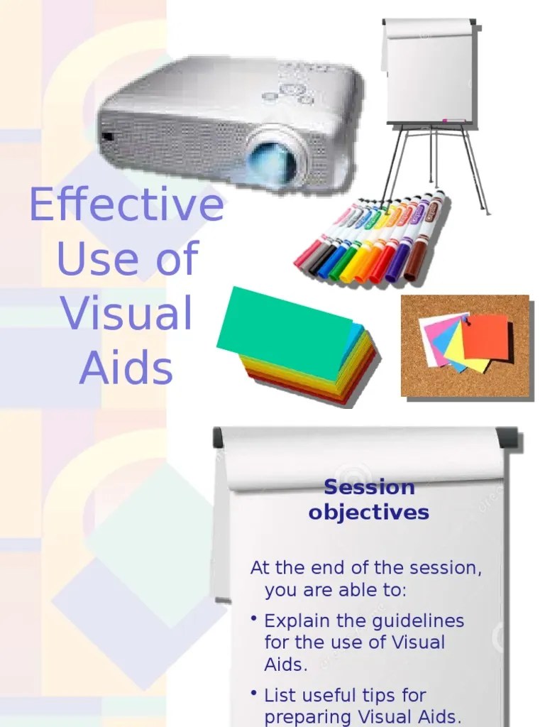 Effective Use of Visual Aids Final PDF Communication Mass Media