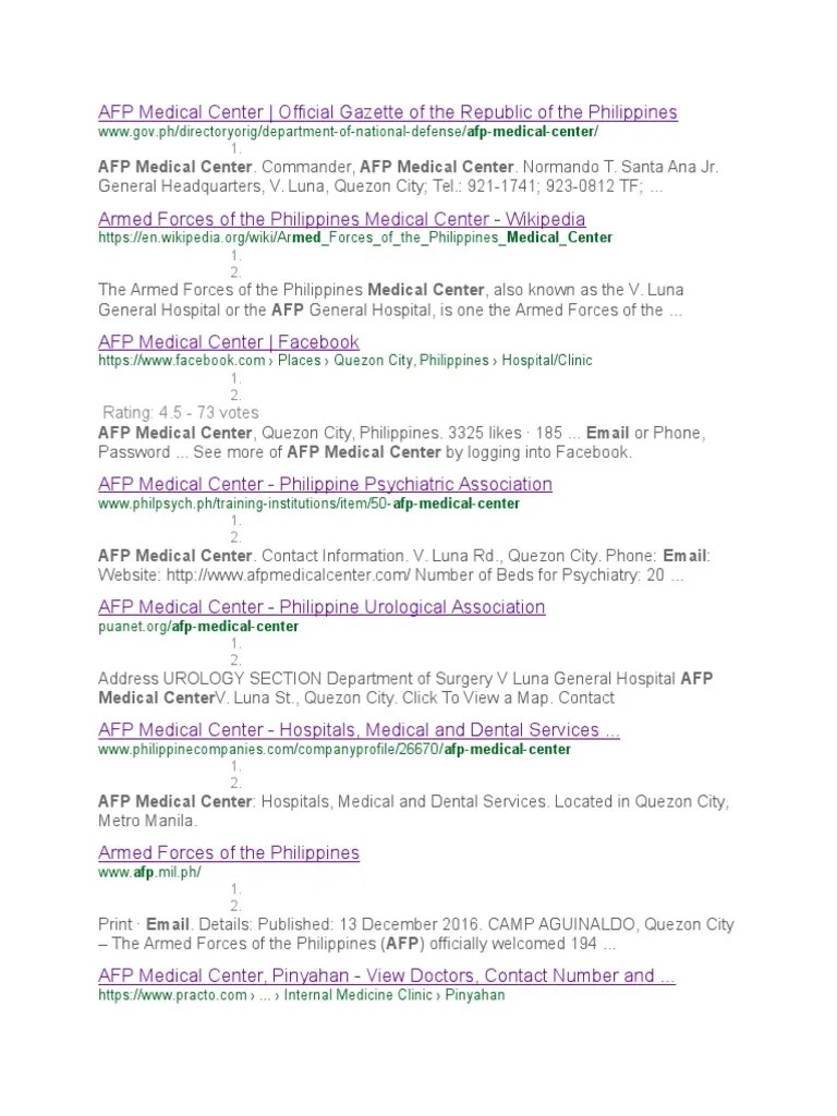 AFP Medical Center Hospital Medicine Free 30day Trial Scribd