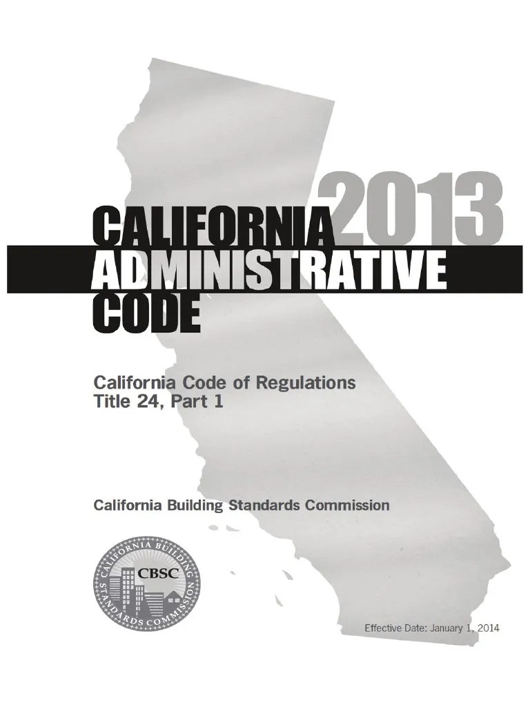 California Title 24, Part 1 Administrative Code 264pp