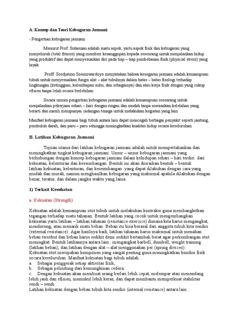 Kebugaran Jasmani | PDF