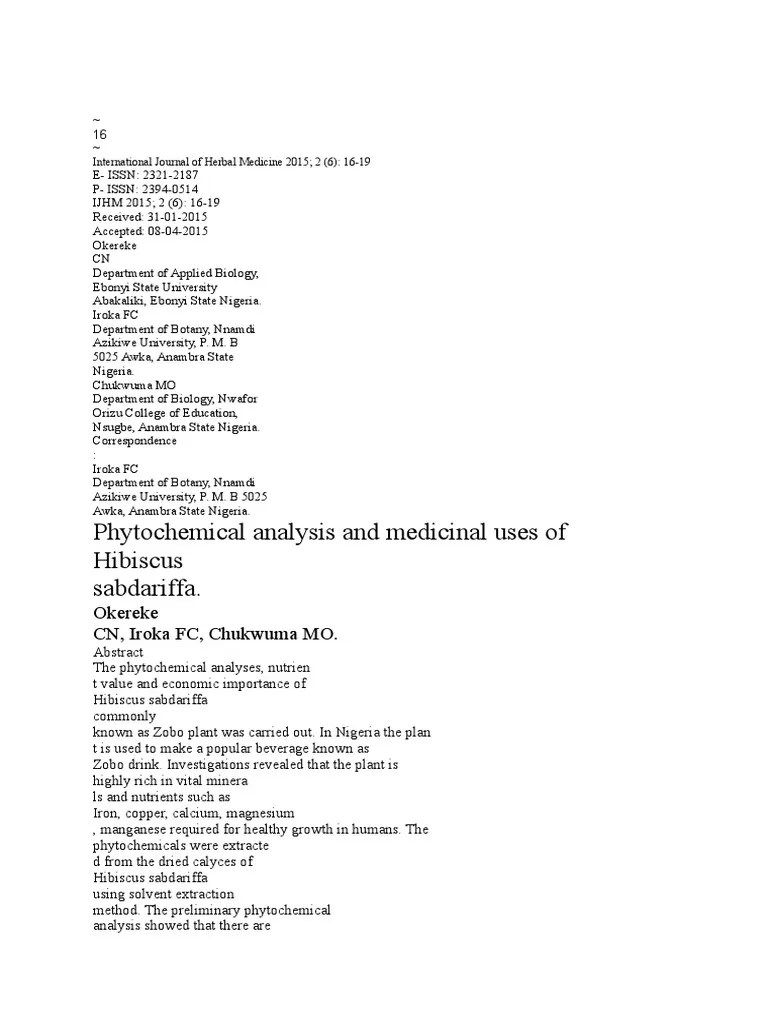 Jurnal Bunga Rosella 3 Beverages Wellness