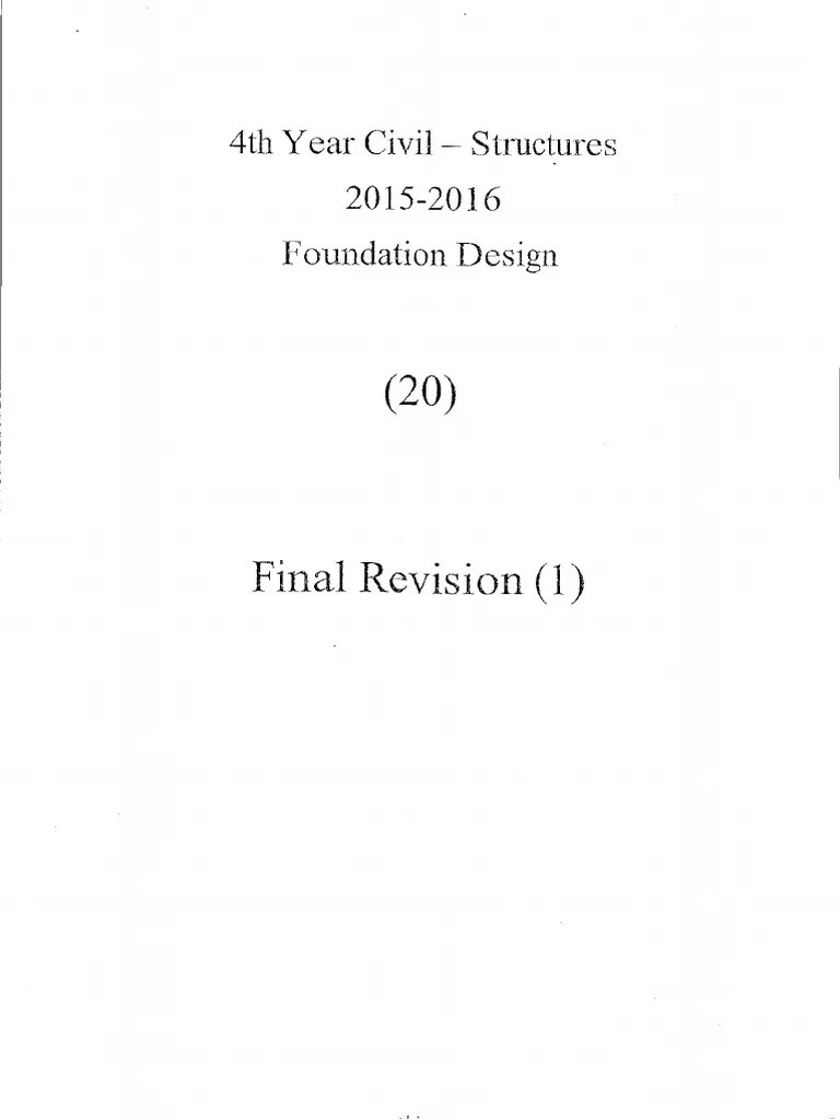 Questions and Answers in Foundation Engineering | PDF | Deep Foundation