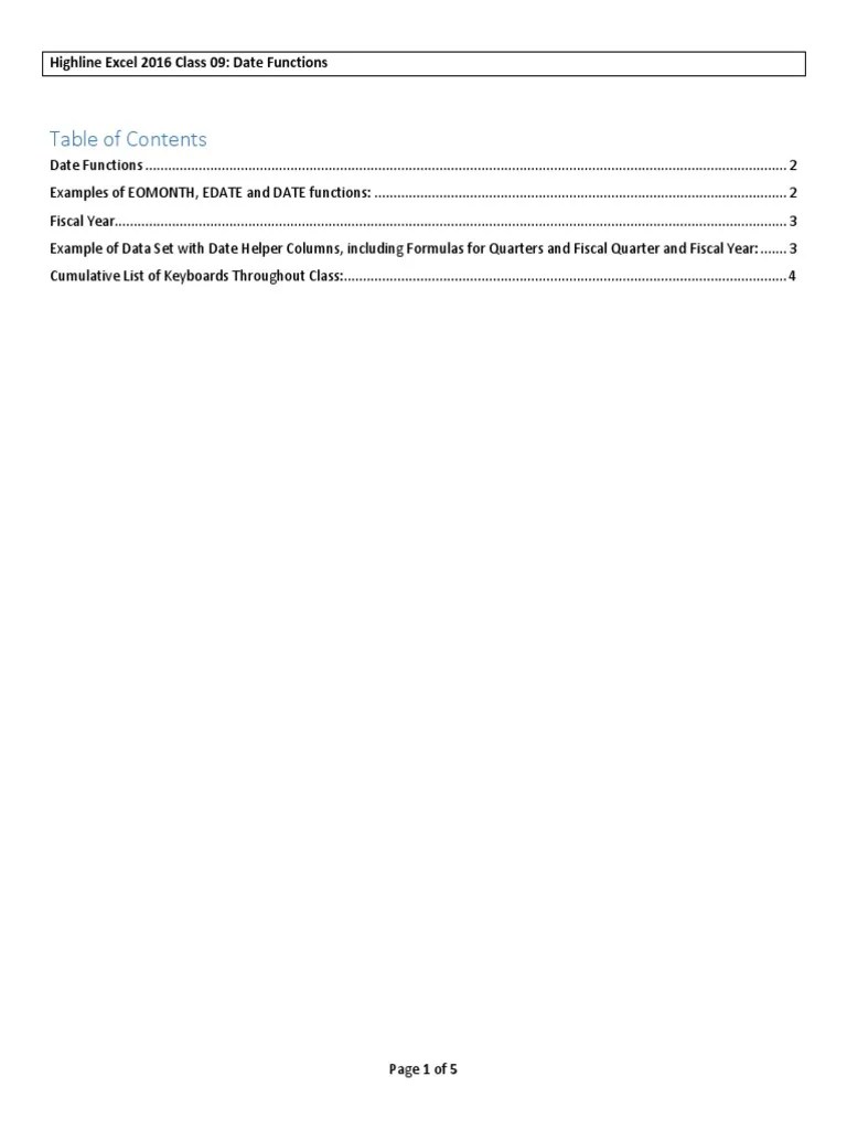 An InDepth Guide to Excel Date Functions and Keyboard Shortcuts for