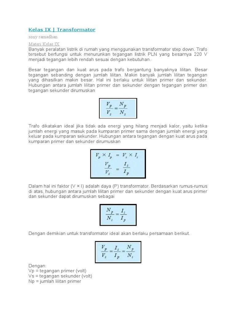Transformator 2 | PDF