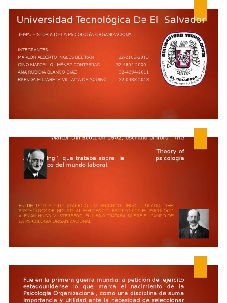 Diapositivas de la historia de la Psicología Organizacional.pptx