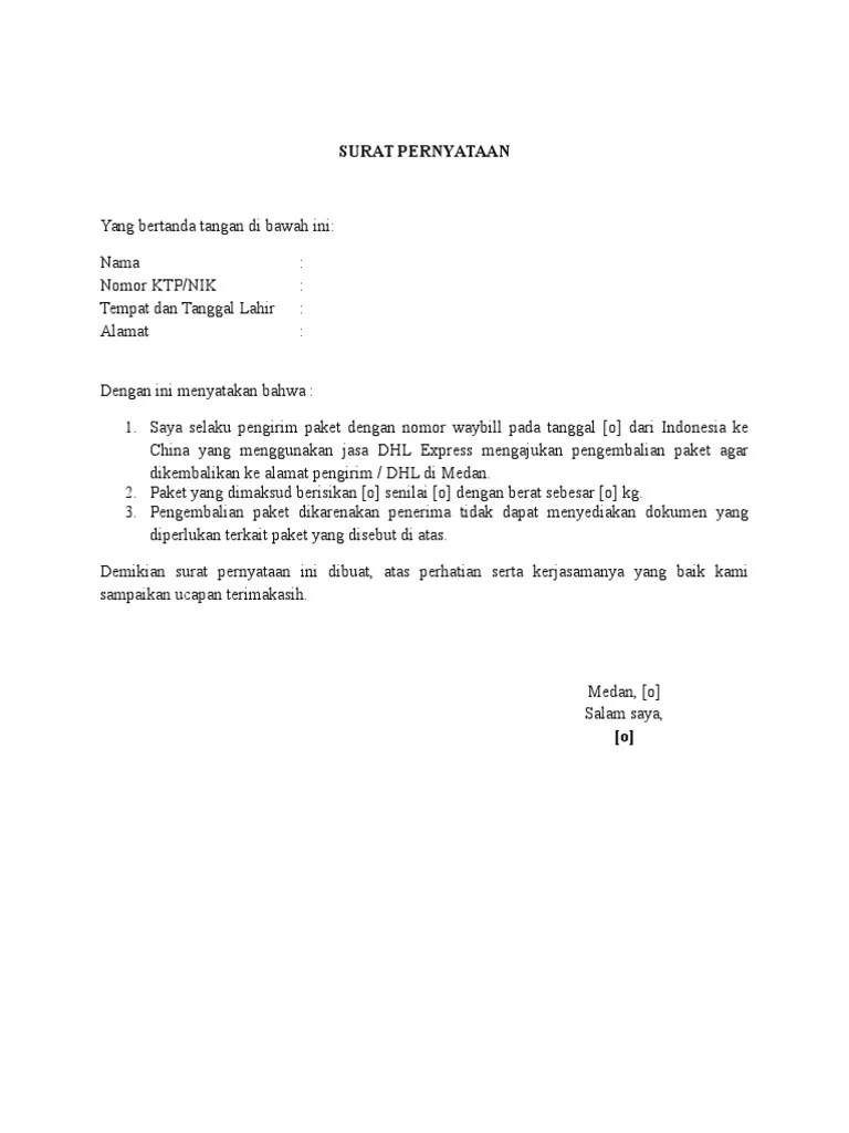 Cara Membuat Surat Retur Barang Kumpulan Contoh Surat Terlengkap