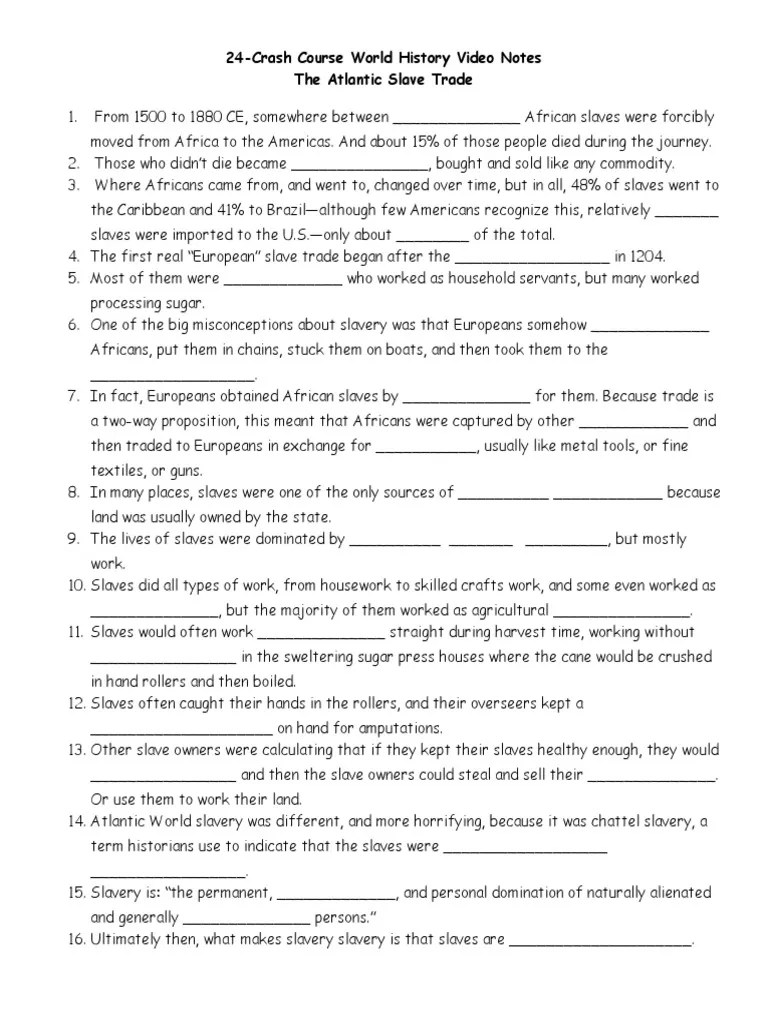 24Atlantic Slave Trade History Of Slavery Slavery