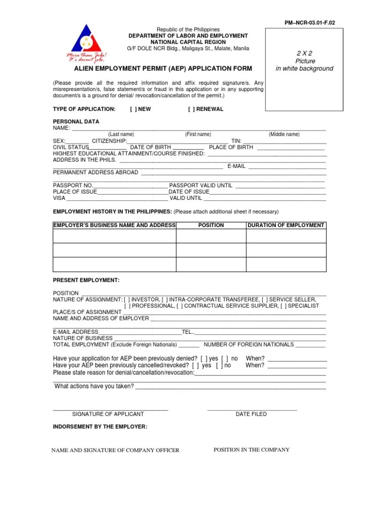 New AEP Template Passport Travel Visa