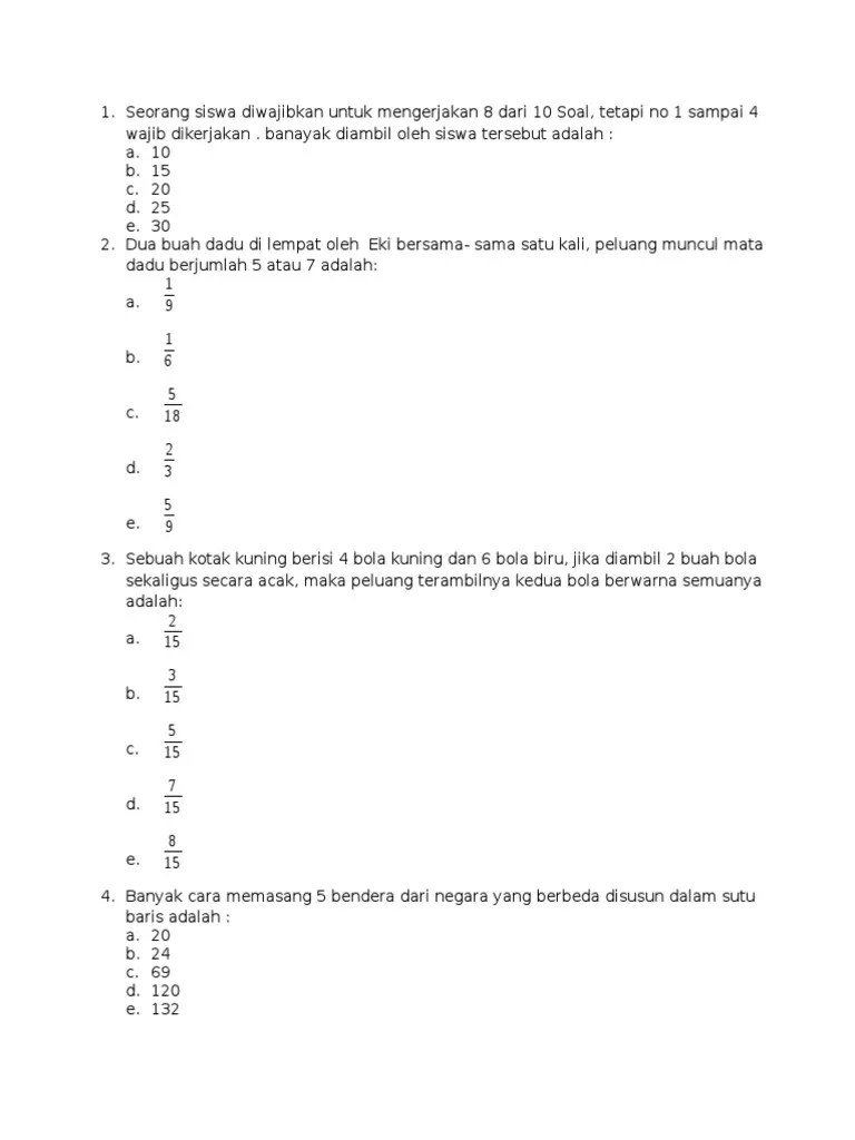 Soal TRY AUT 2 | PDF