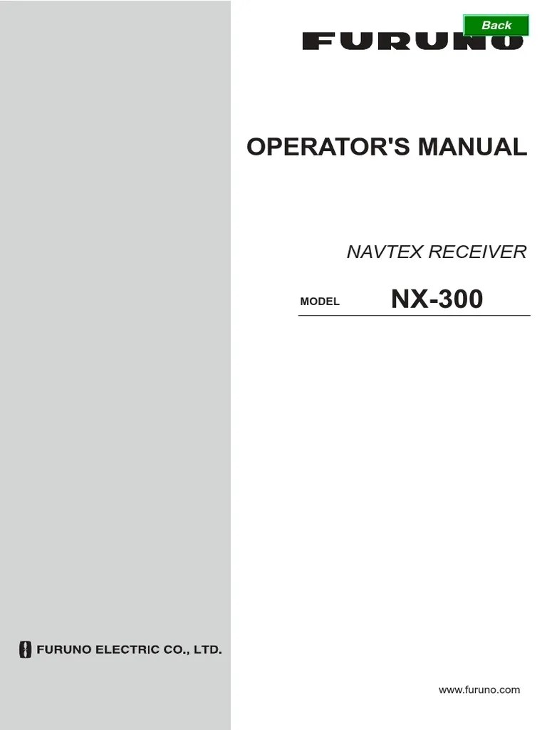 NX-300 Operator's Manual | Electronics | Electrical Engineering | Free