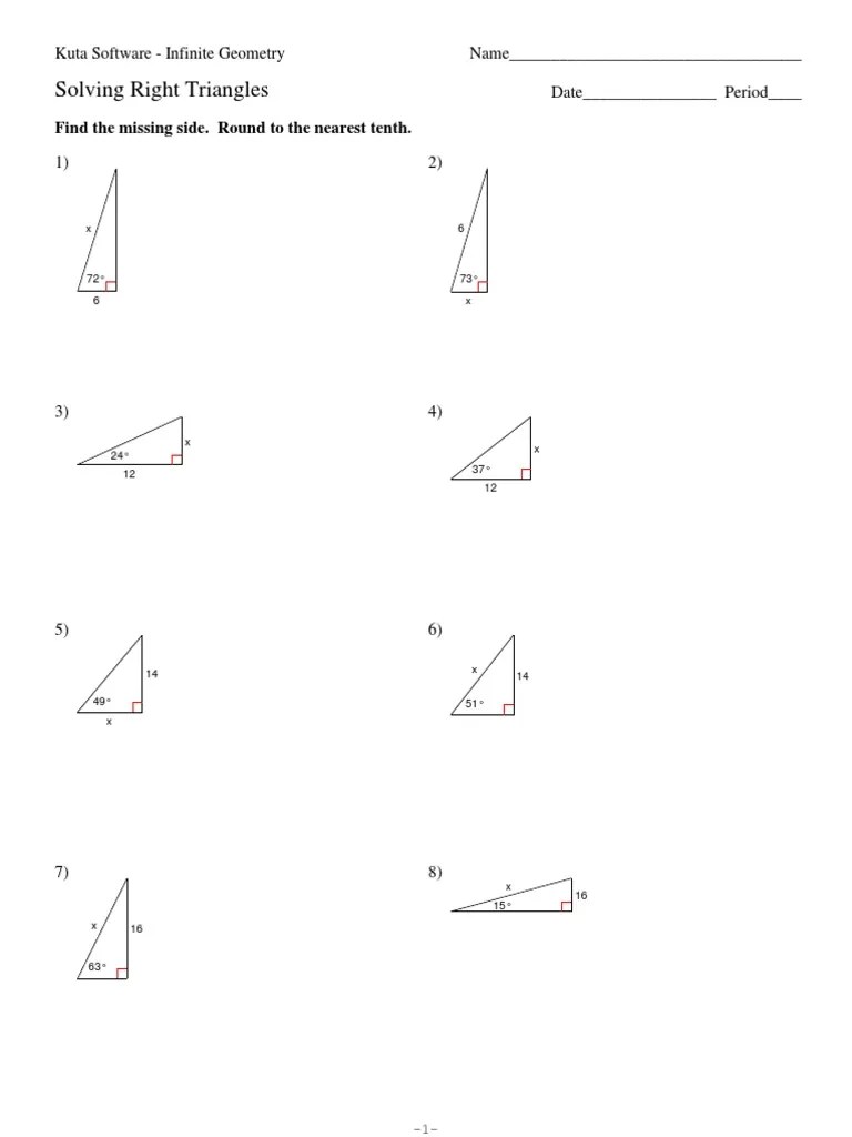 9-Solving Right Triangles | Geometry | Classical Geometry