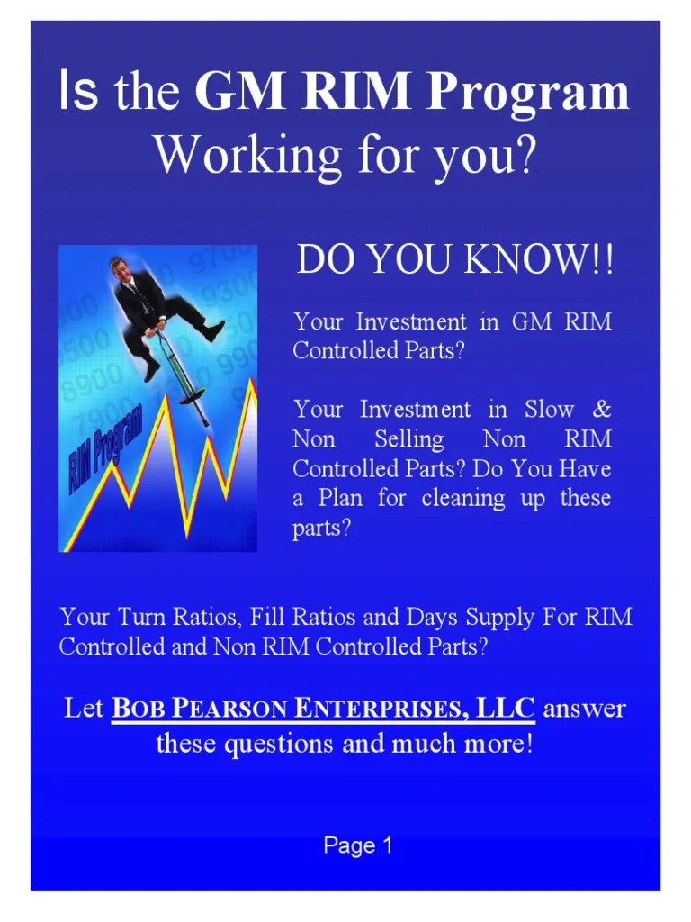 GM Inventory Controll PDF General Motors Inventory