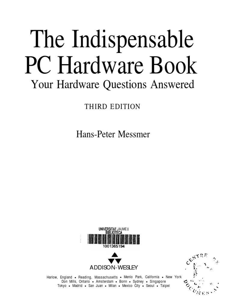 The Indispensable PC Hardware Book Third Edition PDF Bios