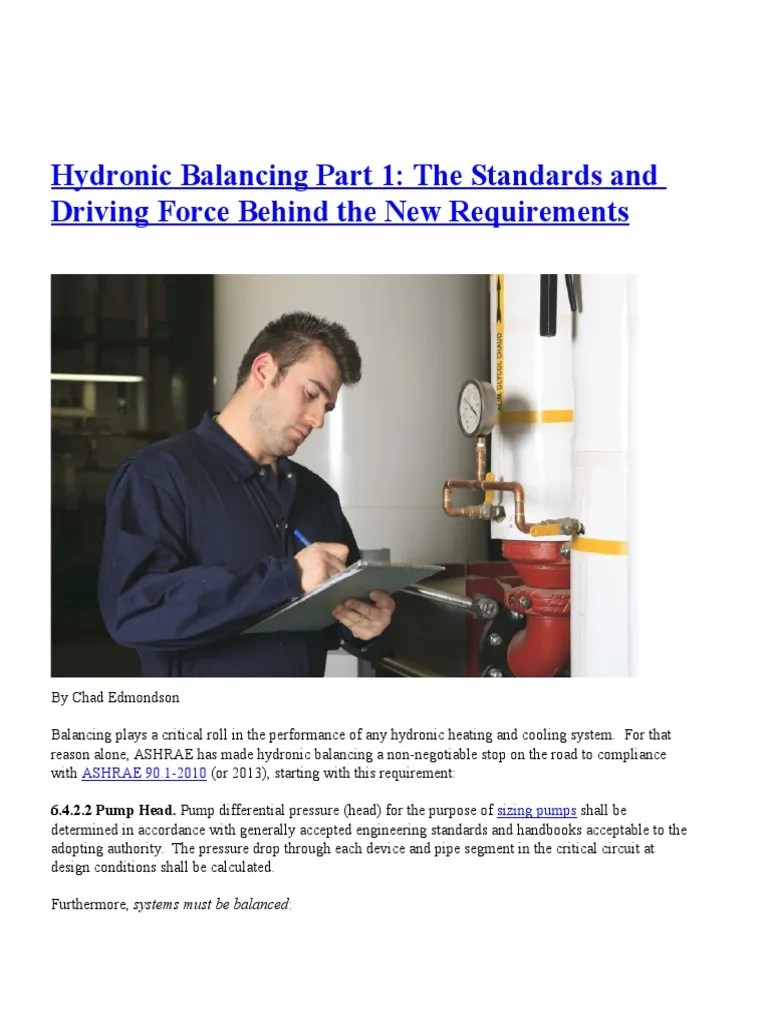 Hydronic Balance PDF Pump Valve