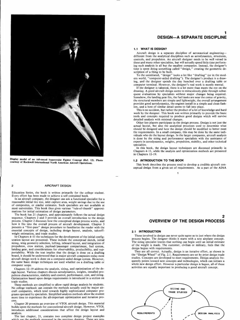 Chapter 1 Raymer Design.pdf Aircraft Technical Drawing