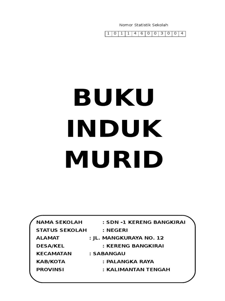Cover Buku Induk