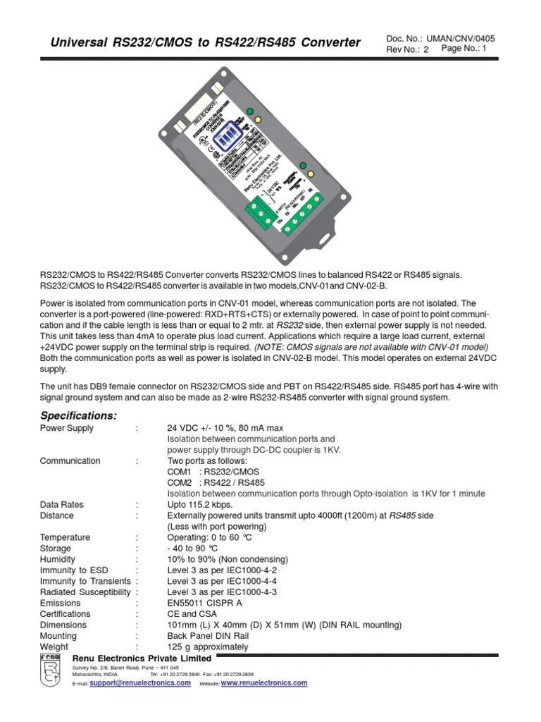 Cnv Quickstart Manual Computer Hardware Electricity
