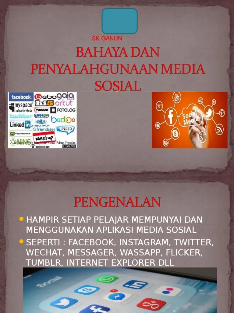 Slide Kesedaran Bahaya Penyalahgunaan Media Sosial k