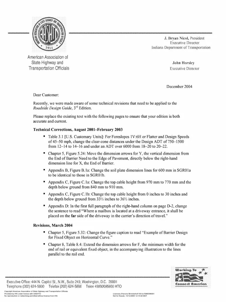 Aashto Roadside Design Guide Traffic Road