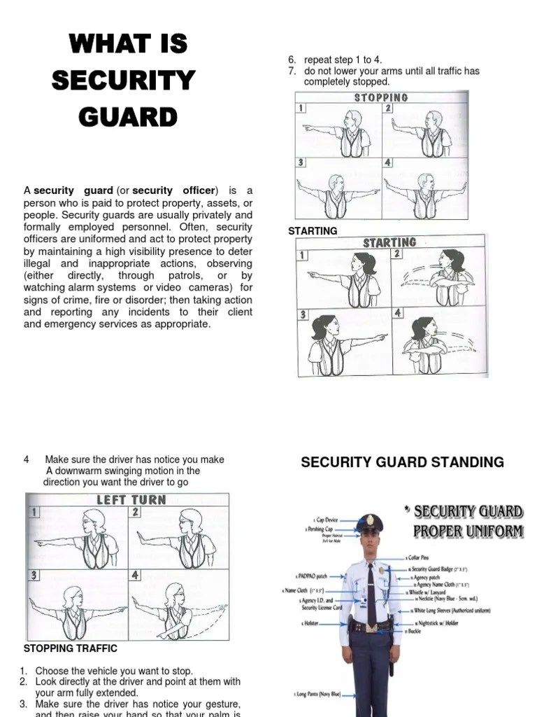 SecurityGuardHANDBOOK.pdf Security Guard Traffic