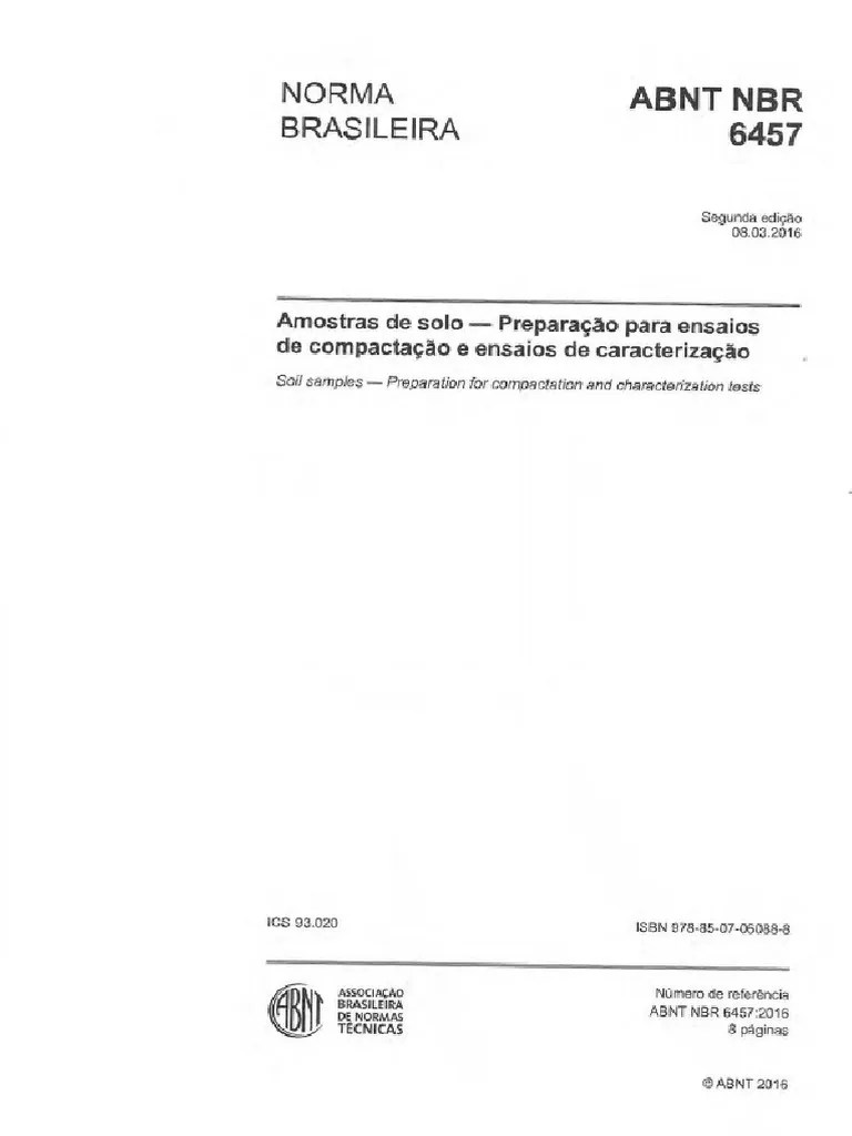 ABNT NBR 64572016