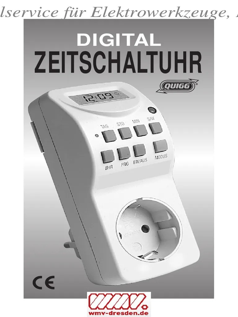 Anleitung Wk 140-b Zeitschaltuhr | Daylight Saving Time | Electrical