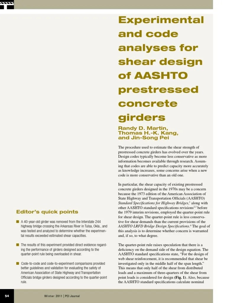 The New Aashto Manual For Bridge Evaluation (LRFR) PDF Structural