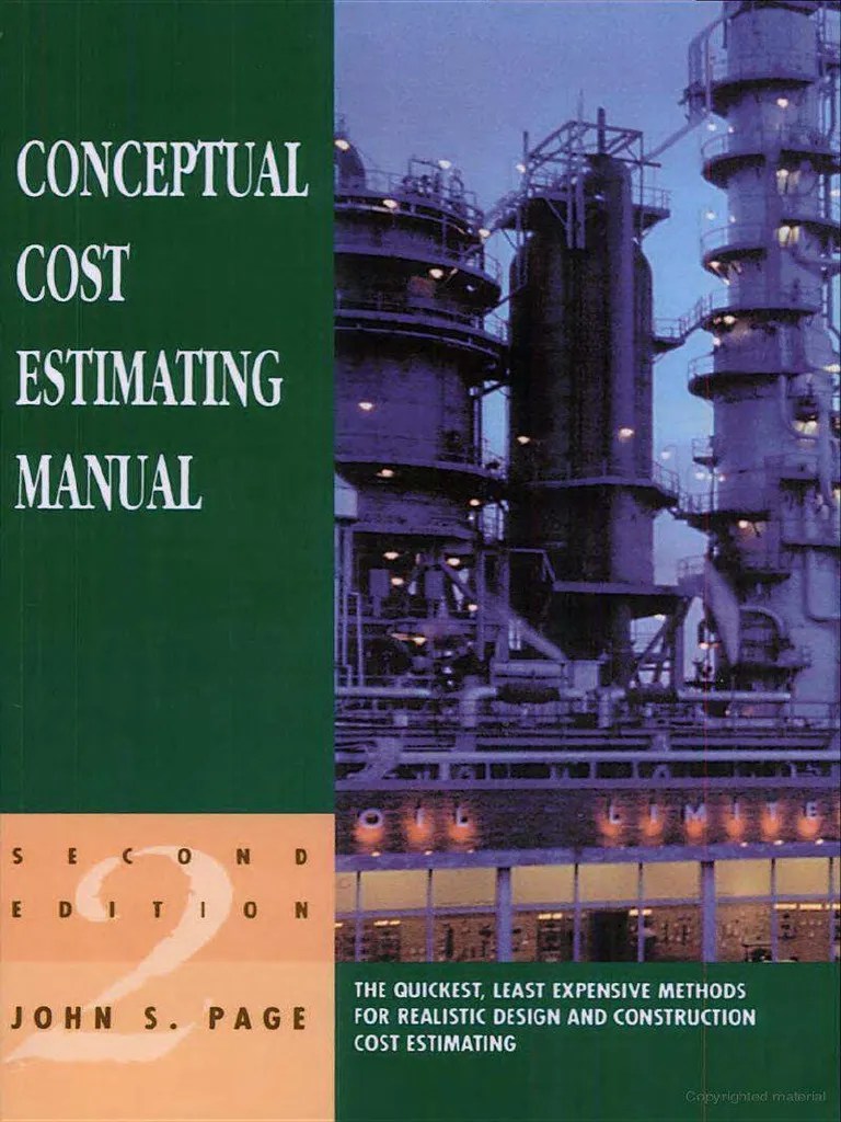 Conceptual Cost Estimating Manual, Second Edition PDF Download Free