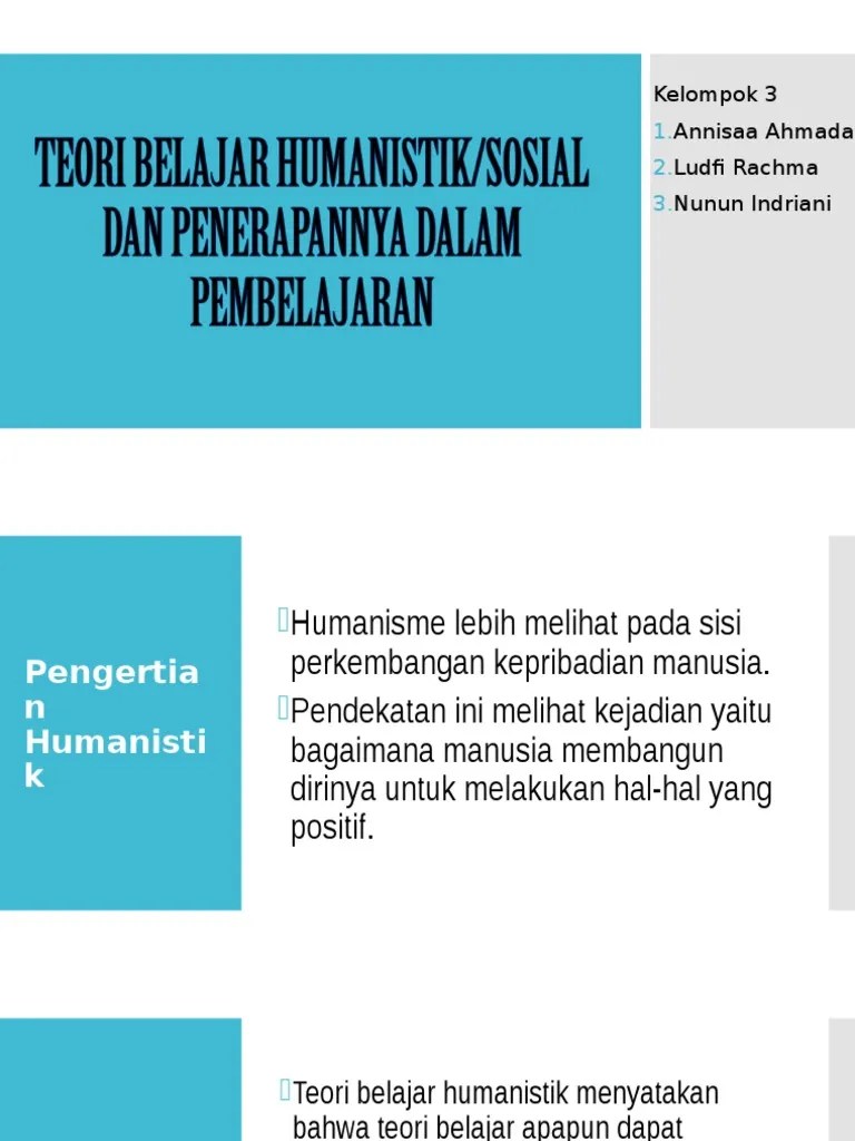 TEORI BELAJAR HUMANISTIK.ppt