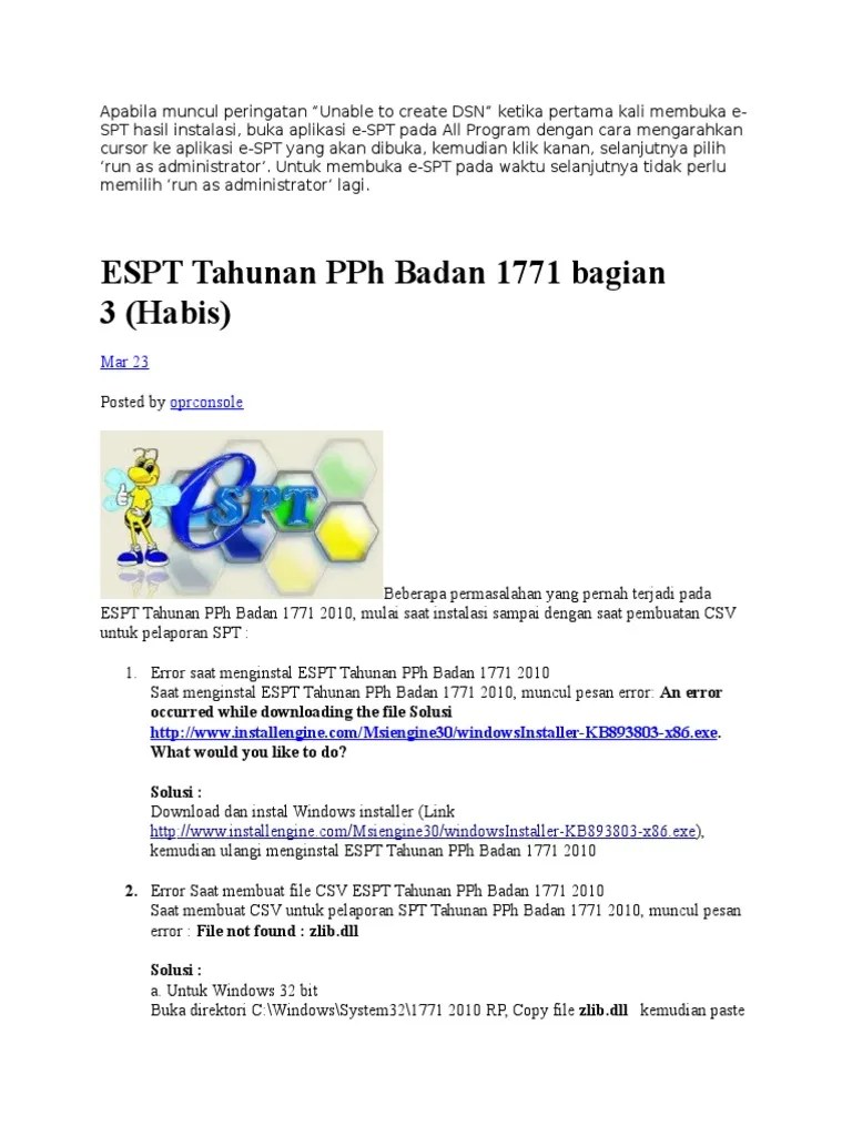 Cara Membuat File Csv Spt Tahunan Badan 2018 Berbagai Tahun