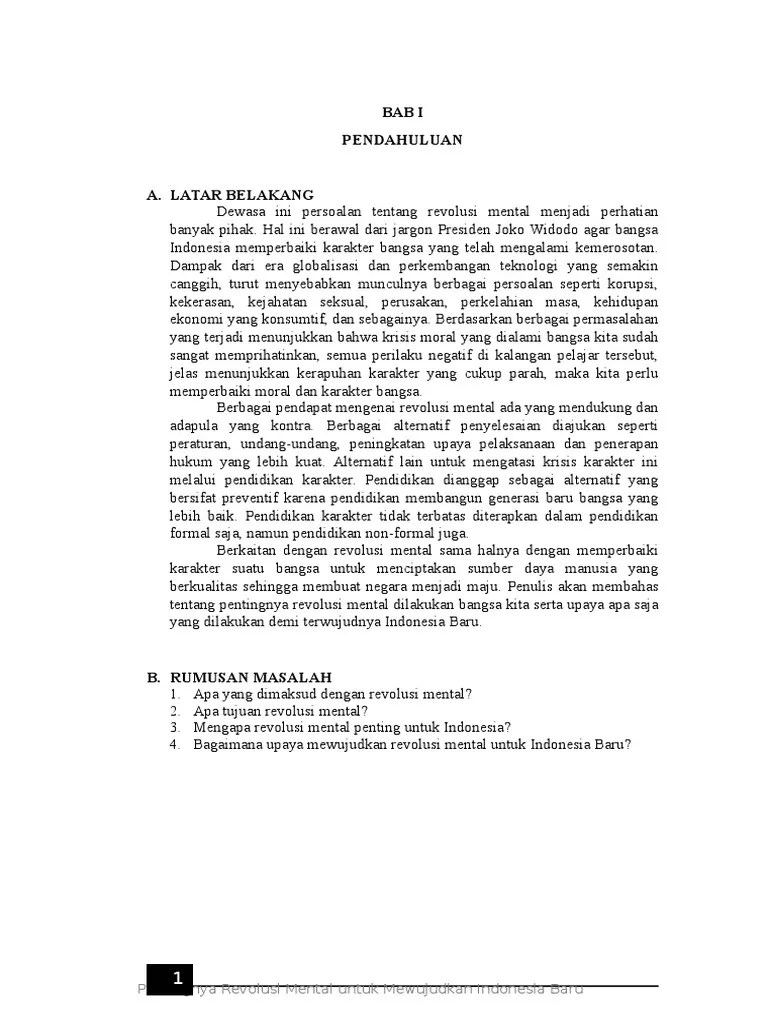 BAB 1 Revolusi Mental
