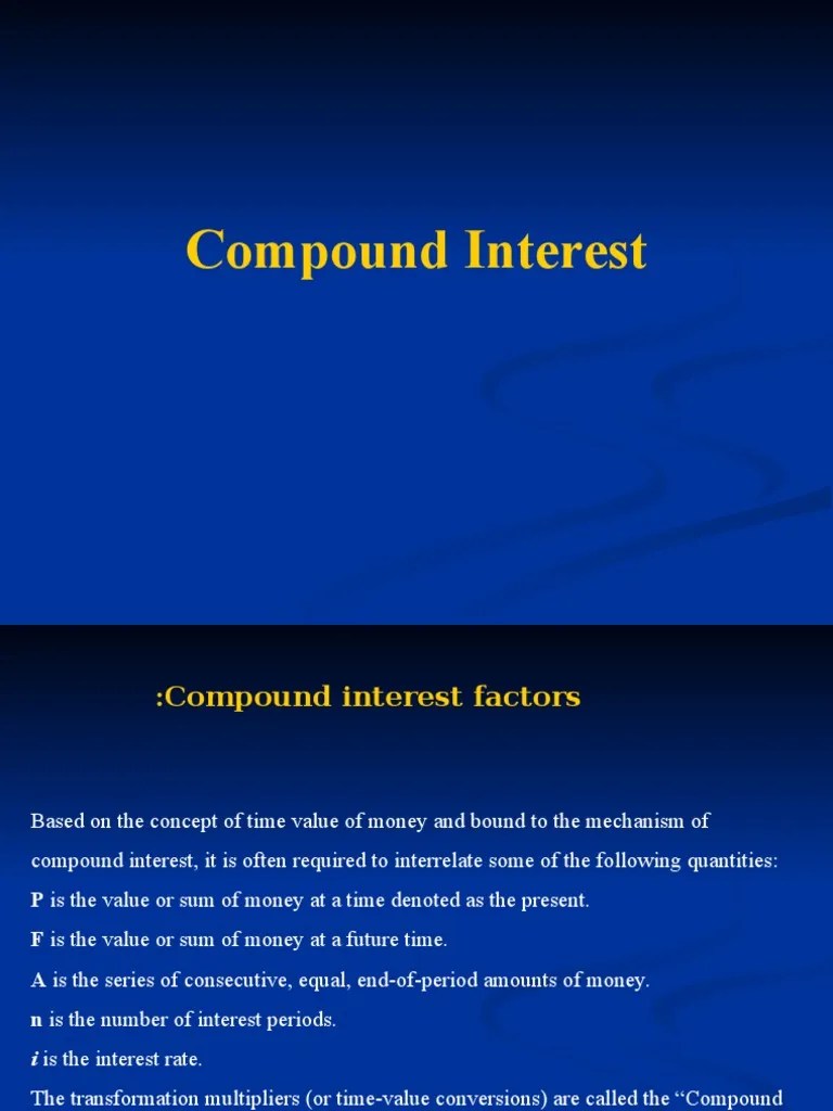 Compound Interest.ppt Compound Interest Interest