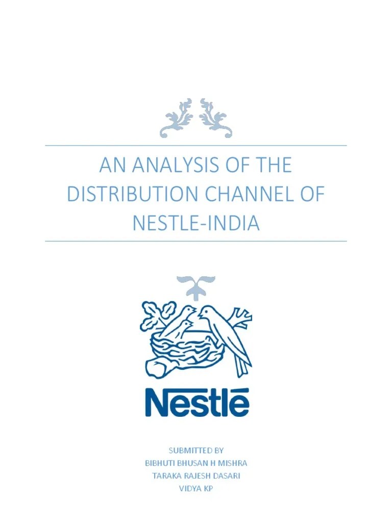Distribution Channel of NestleIndia PDF Warehouse Nestlé