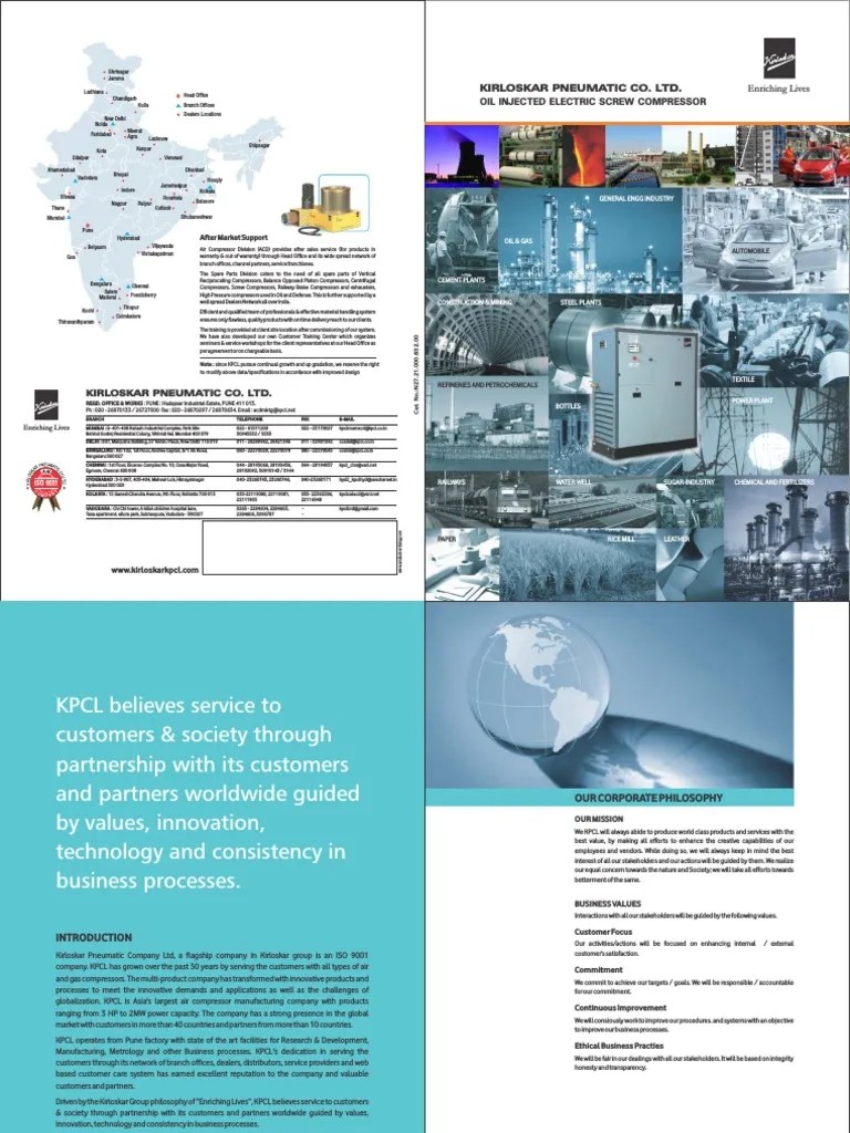 Screw Air Compressor Catalog Gas Compressor Power Inverter