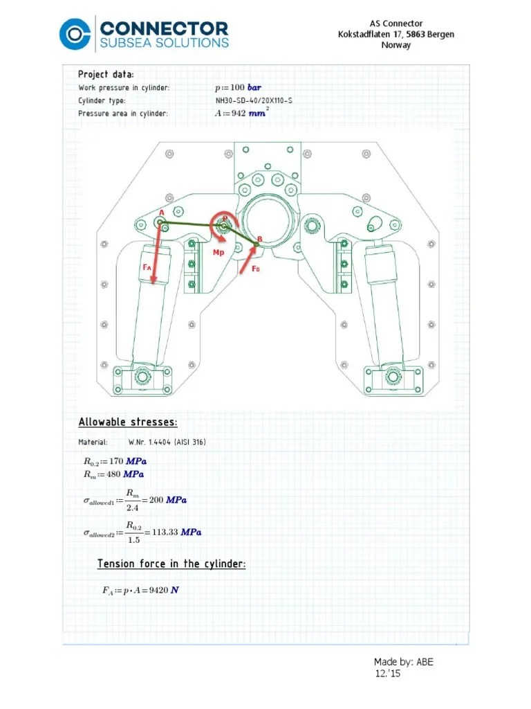 Clamp Calculation 3 PDF Continuum Mechanics Physics