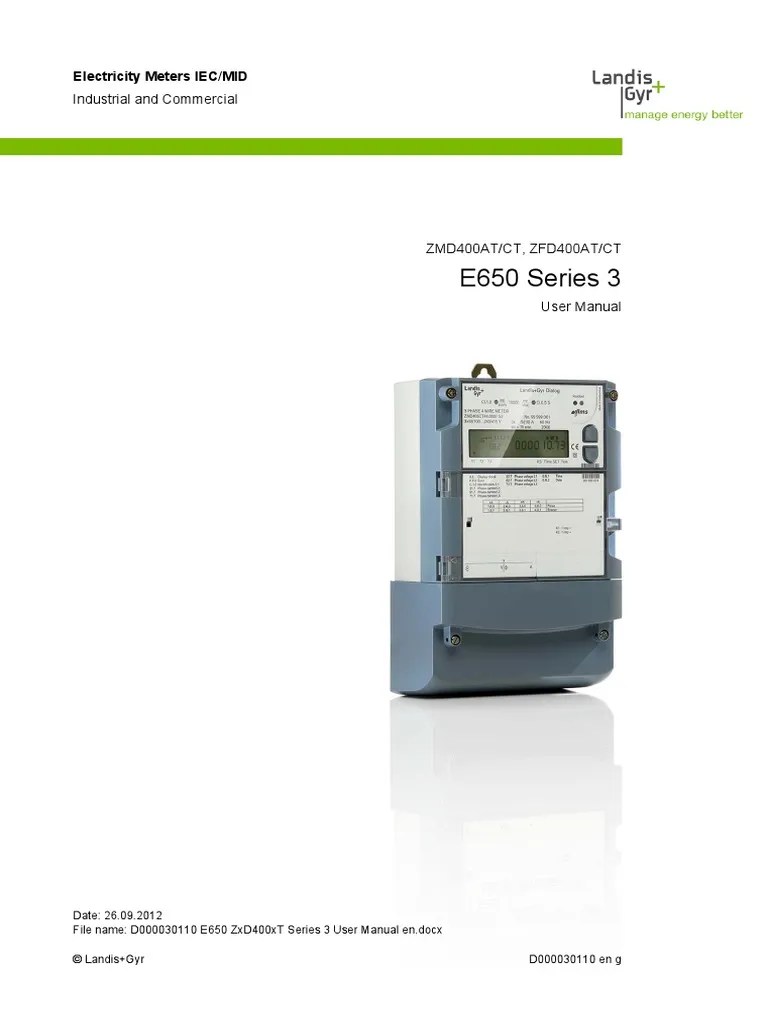 Landis And Gyr User Guide