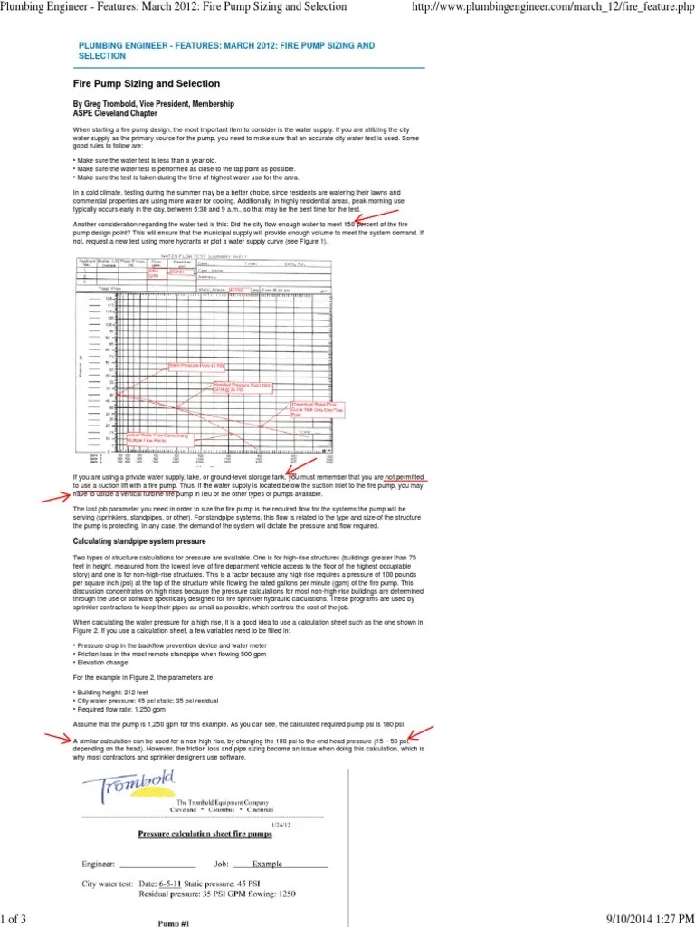 Fire Pump Sizing & Selection PlbgEng_ Mar2012 Fire Sprinkler System
