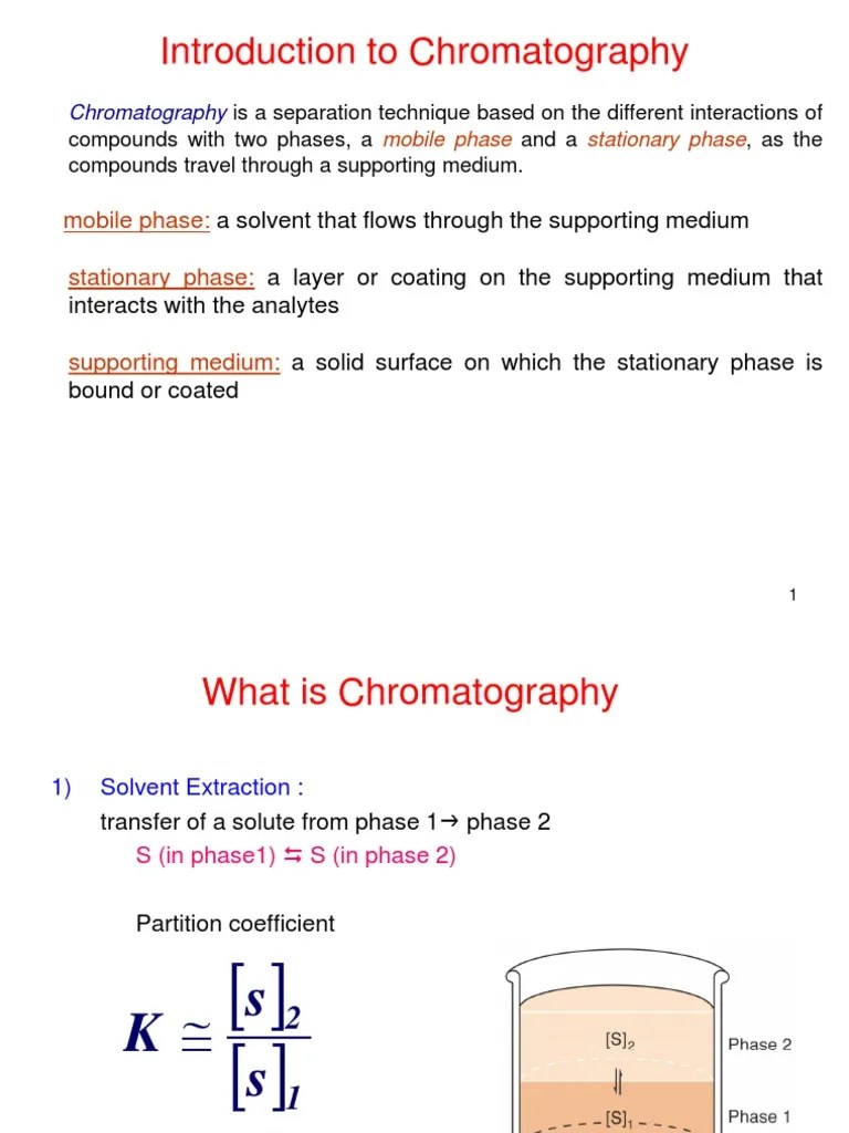 Chromatography 1 PDF Chromatography High Performance Liquid