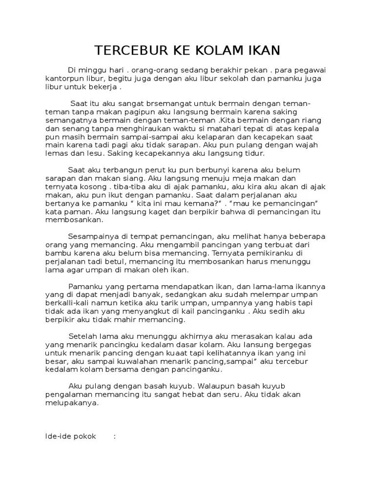 Tercebur Ke Kolam Ikan | PDF