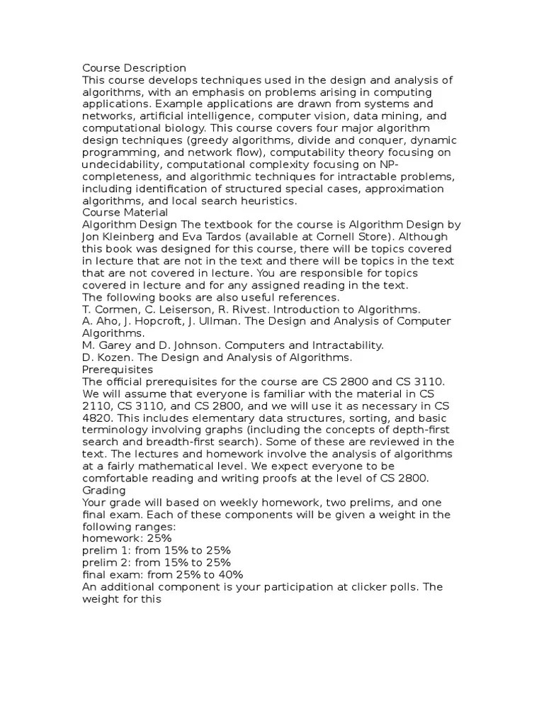 Algorithm Design 1st Edition By Jon Kleinberg And Eva Tardos