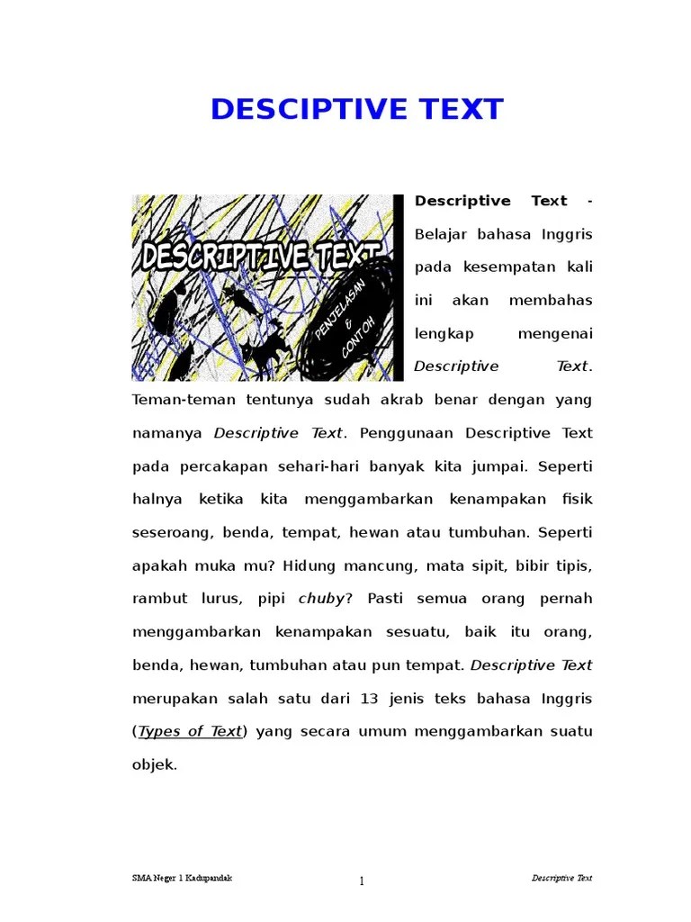 Makalah B Inggris DESCIPTIVE TEXT 3 | PDF | Badak | Kleopatra