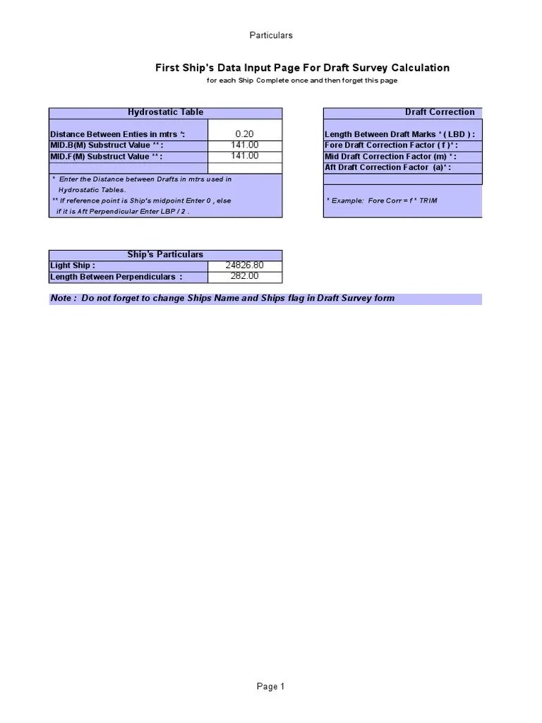 Draft Survey Calculation (2)