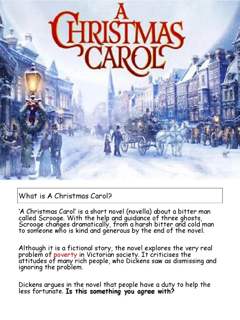 A Christmas Carol Workbook Ebenezer Scrooge A