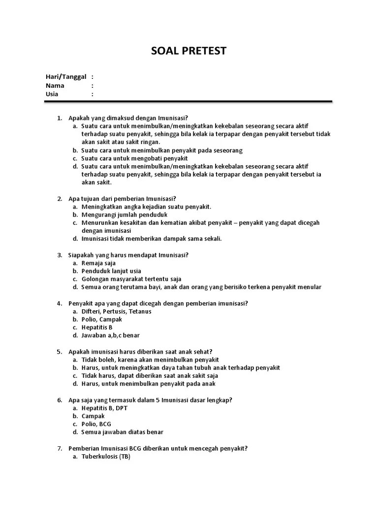 Contoh Soal Kasus Askeb 2 Beserta Jawabannya - Kemendikbud