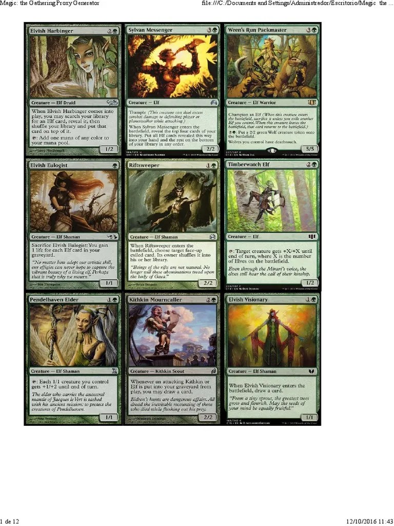 Magic The Gathering Proxy Generator