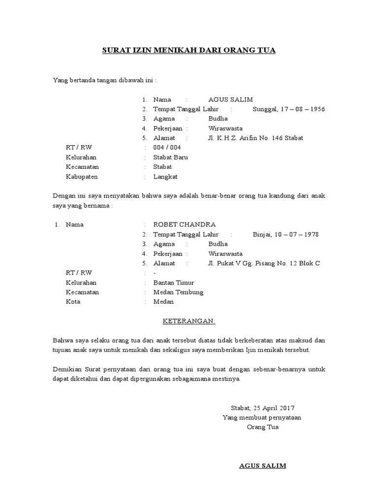 Contoh Surat Nikah Di Malaysia