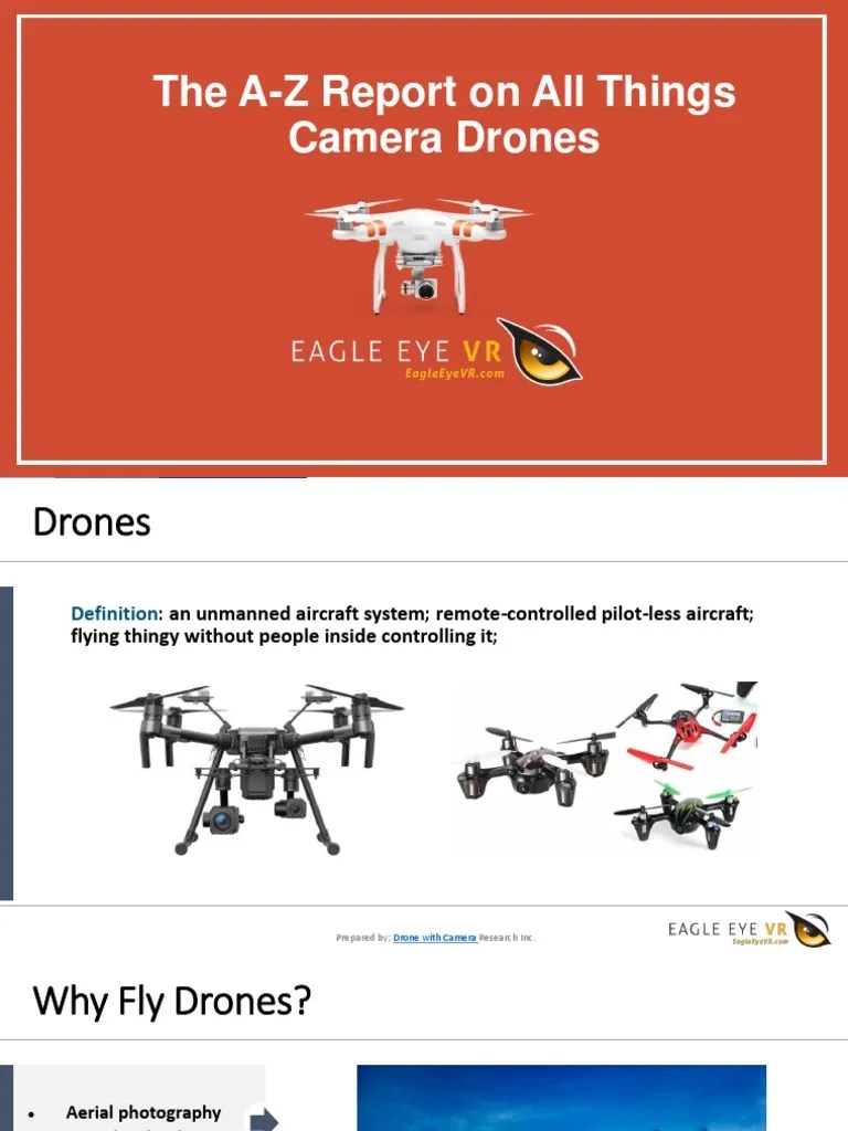 Drones PDF Quadcopter Unmanned Aerial Vehicle