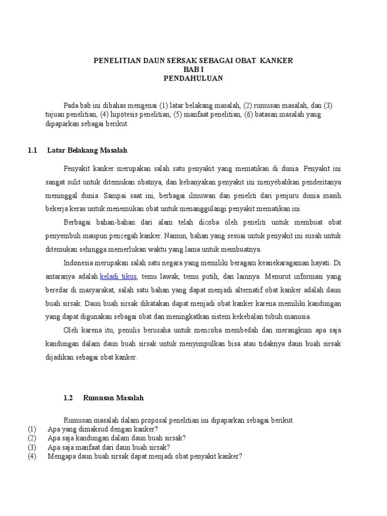 Contoh Batasan Masalah Dalam Proposal Penelitian Mosaicone